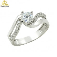 Gümüş Zirkon Taşlı Yüzük